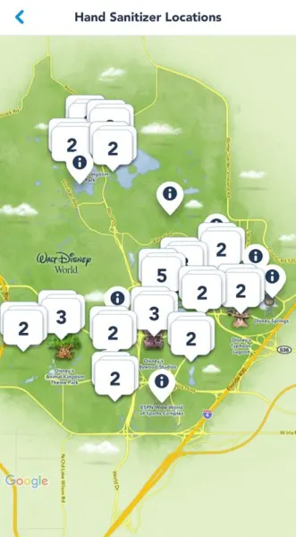 My Disney Experience Hand Sanitizing Info Disney World 3