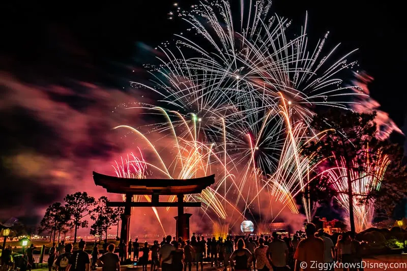 Epcot fireworks in November Disney World