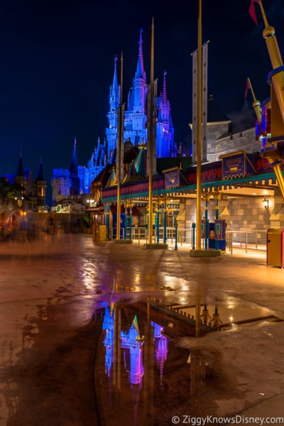 Fantasyland at night