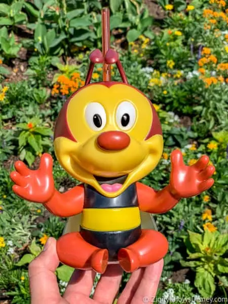 Spike the Bee Sipper Epcot Flower and Garden Festival