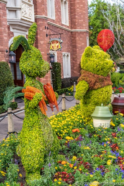 Rabbit and Pooh Topiary Epcot Flower and Garden Festival