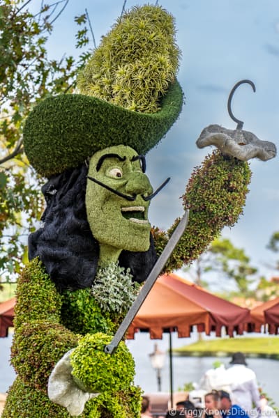 Captain Hook Topiary Epcot Flower and Garden Festival