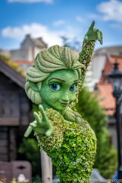 Elsa Frozen Topiary Epcot Flower and Garden Festival
