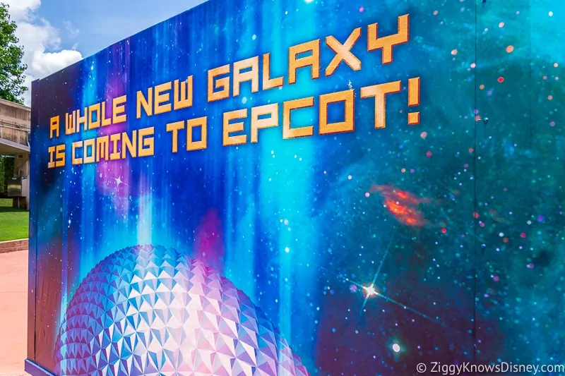 Guardians of the Galaxy ride coming to Epcot sign