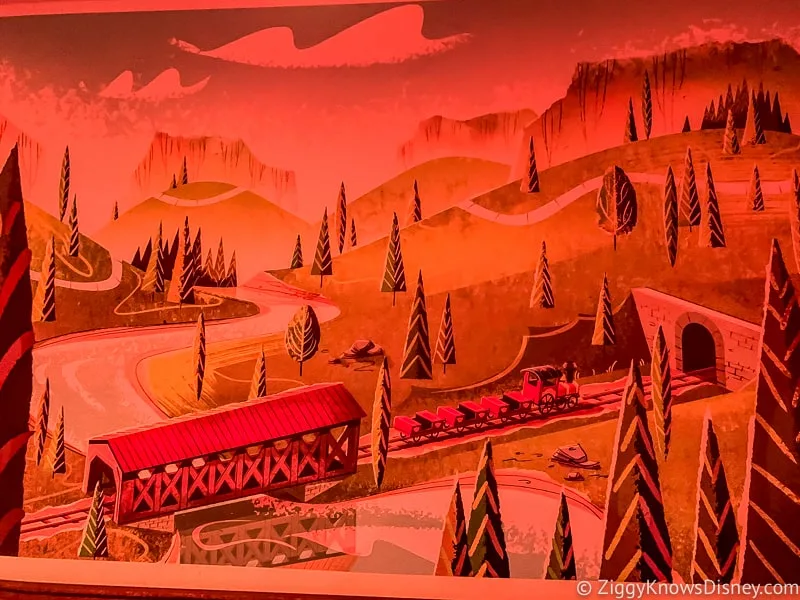 Mickey and Minnie's Runaway Railway painting