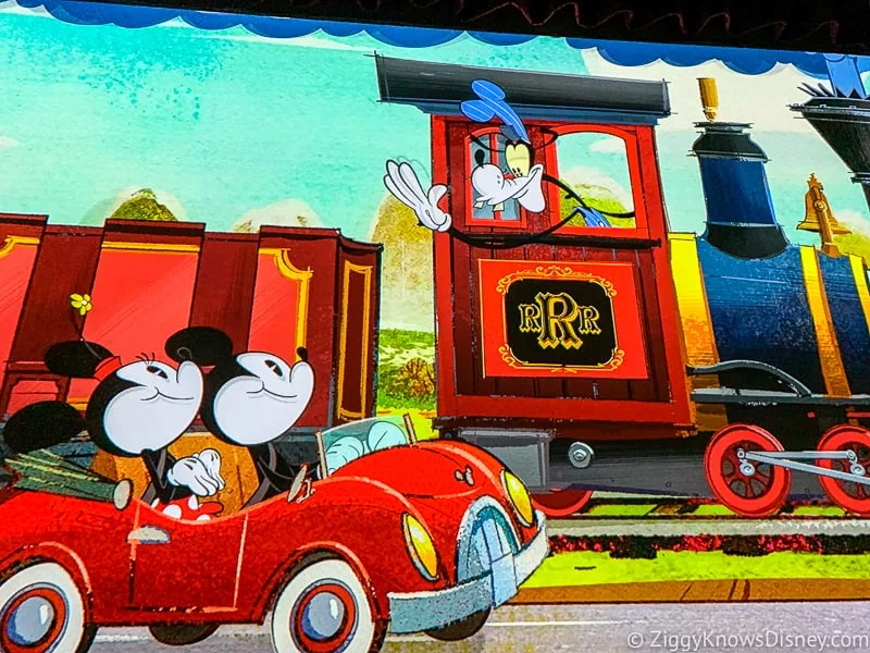Goofy in train Mickey and Minnie's Runaway Railway