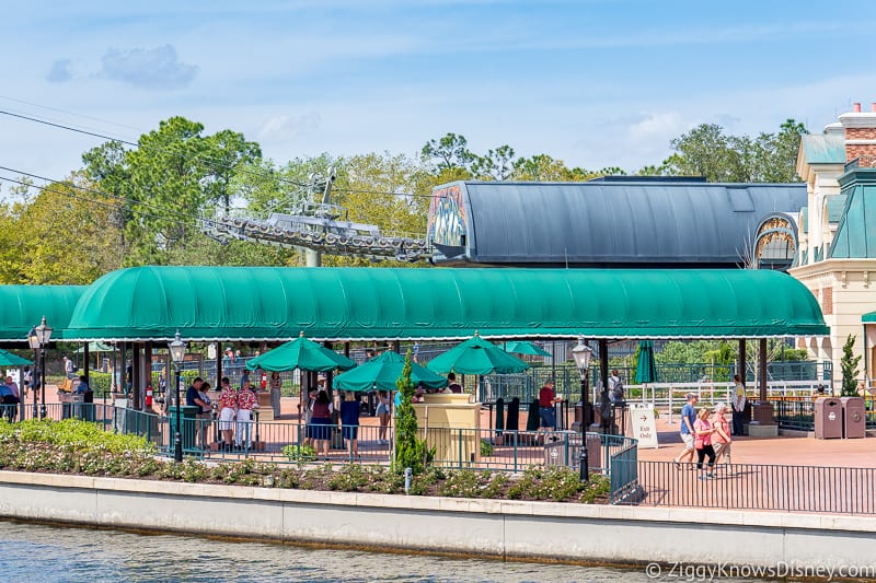 Arriving at Epcot from International Gateway