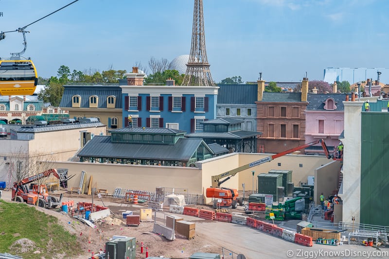 Construction of Remy's Ratatouille Adventure Epcot