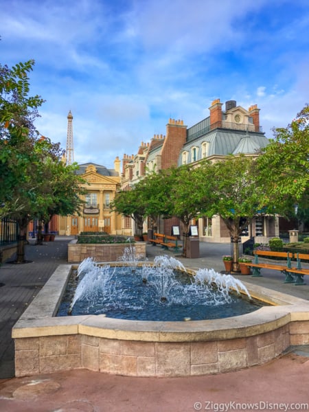 Epcot France Pavilion fountain Ratatouille