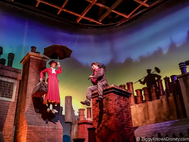 The Great Movie Ride Mary Poppins Scene
