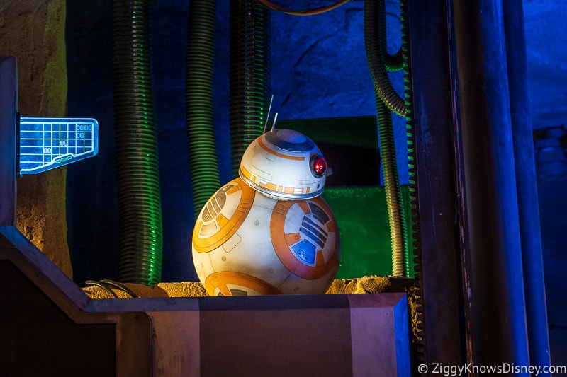 BB-8 animatronic Rise of the Resistance pre show