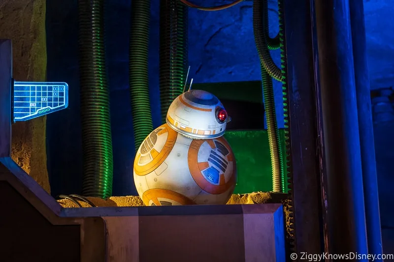 BB-8 animatronic Rise of the Resistance pre show