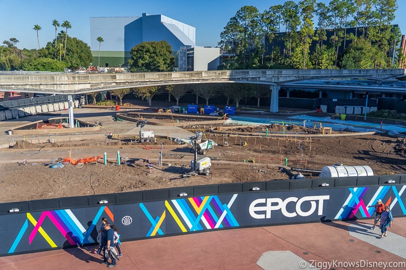 Construction during Disney World 50th Anniversary