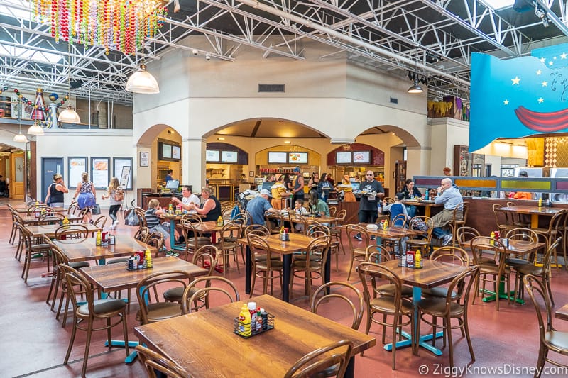 Keeping tables at a distance in Disney World restaurant