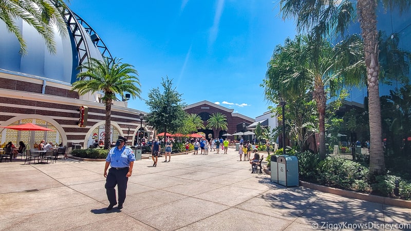 Disney Springs Chicken Guy and Planet Hollywood outside