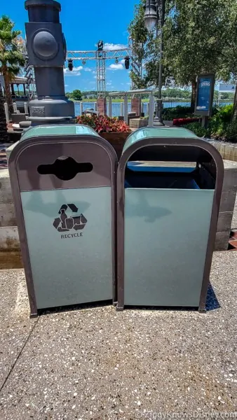 Disney Springs garbage cans