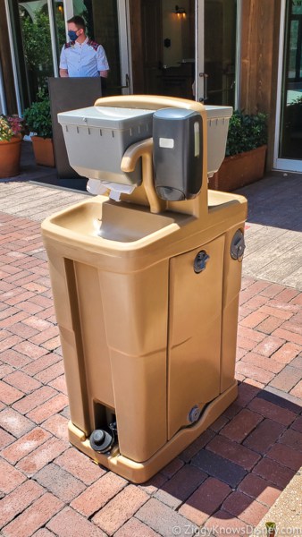 Disney World Hand Washing Station