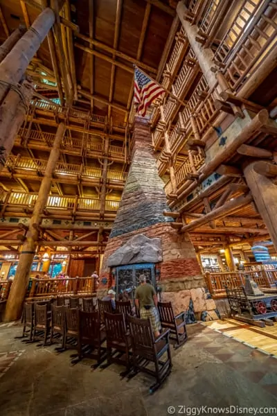 Wilderness Lodge lobby Disney World