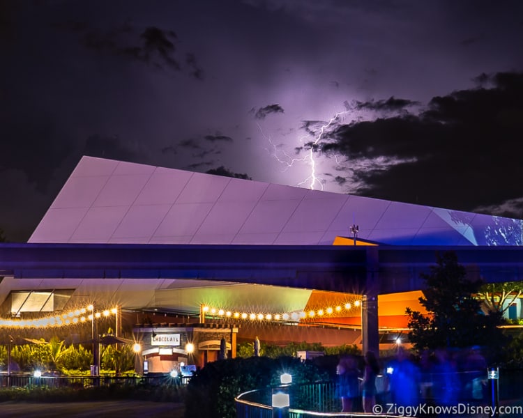 Lightning bolt in Epcot