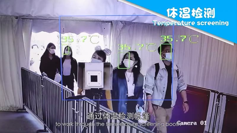 Shanghai Disneyland Temperature screening