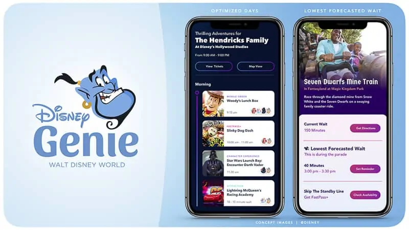 Disney Genie vacation planning app