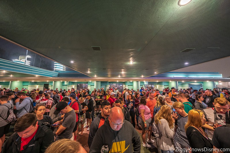 crowds outside Disney's Hollywood Studios