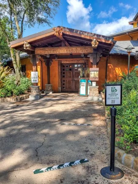 Safety Signs outside Animal Kingdom restaurants