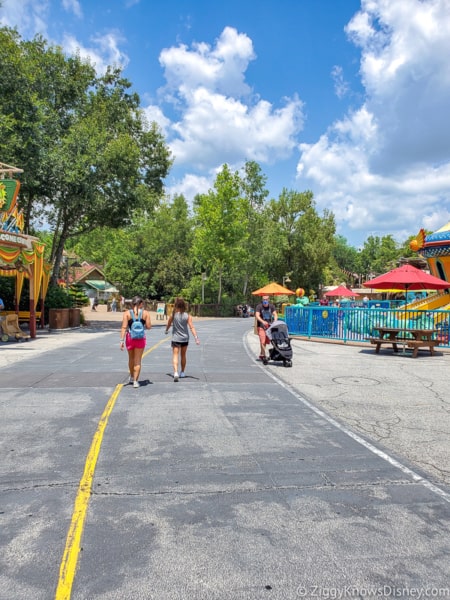 Walking through an empty Animal Kingdom