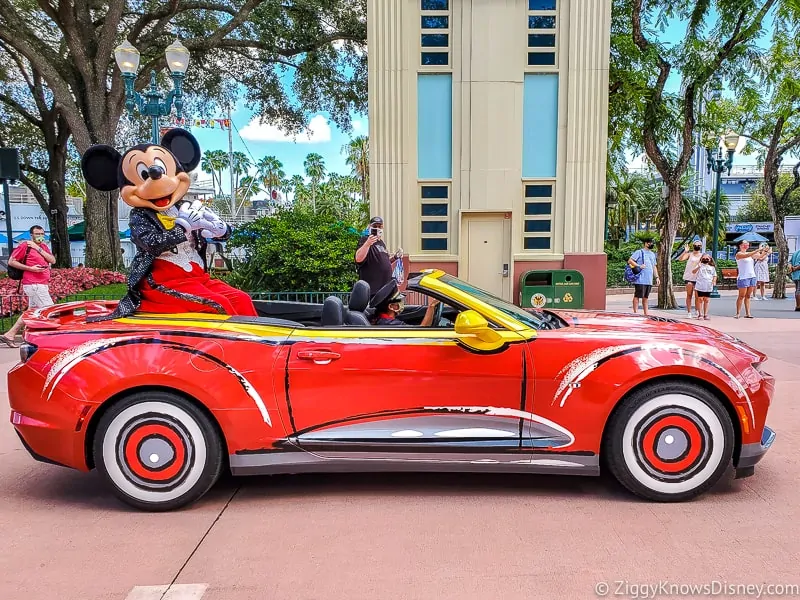 Mickey Mouse in car Mickey & Friends Motorcade Hollywood Studios