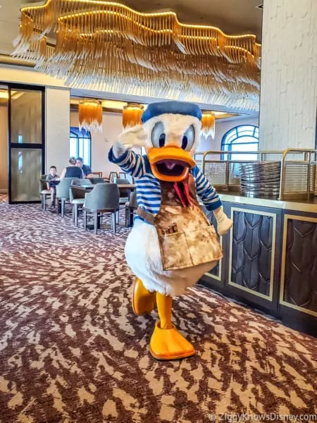 Artist Donald Duck Topolino's restaurant