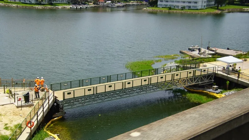 Pivot bridge for Grand Floridian to Magic Kingdom Walkway