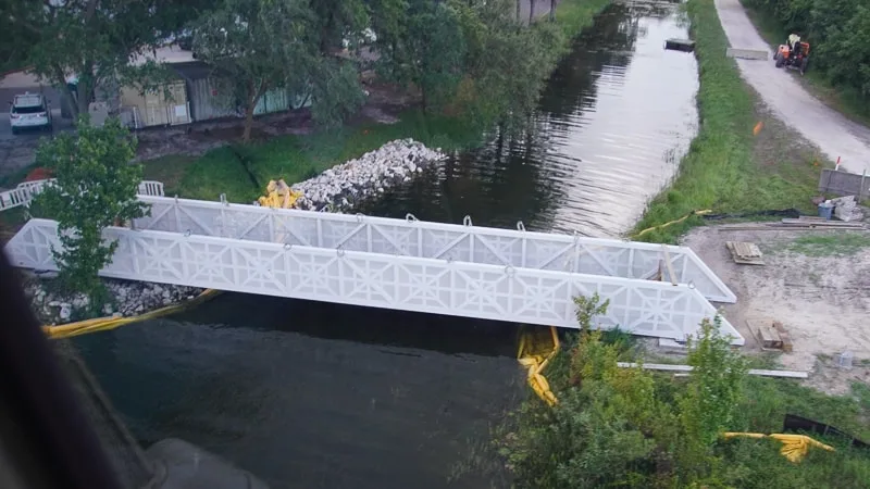 Second bridge for Grand Floridian to Magic Kingdom Walkway installed July