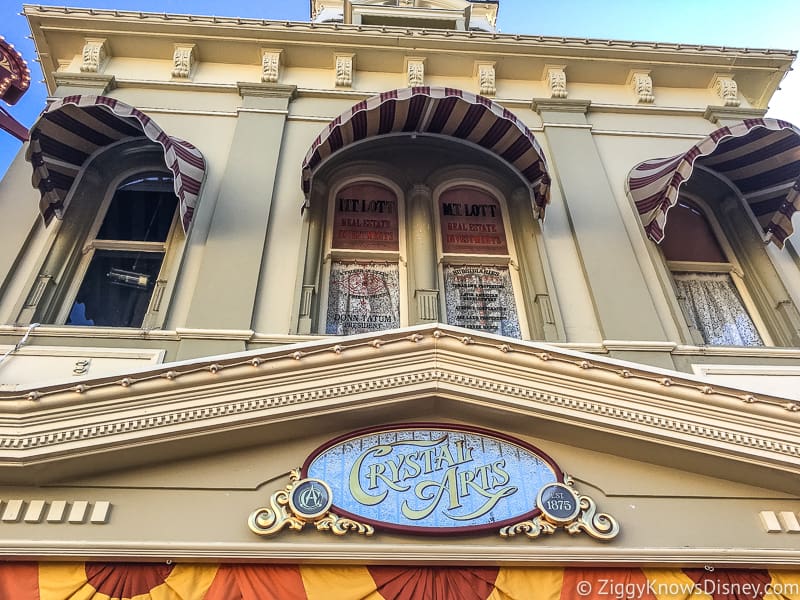 Crystal Arts store and windows Main Street U.S.A. Magic Kingdom