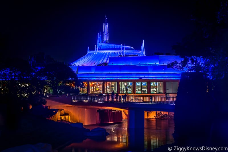 Magic Kingdom Space Mountain at night