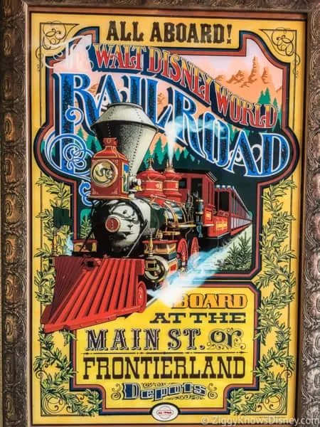 Walt Disney World Railroad poster Main Street Tunnel Magic Kingdom