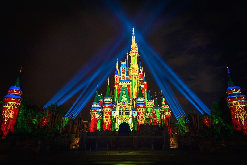 Cinderella Castle Projection holiday