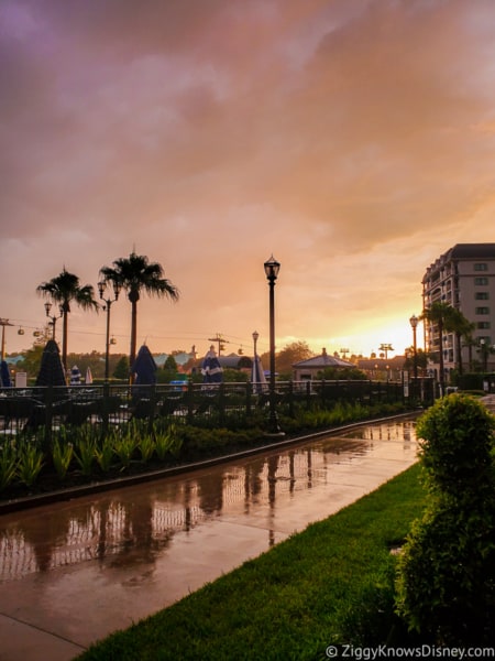 Disney Riviera Resort after raining