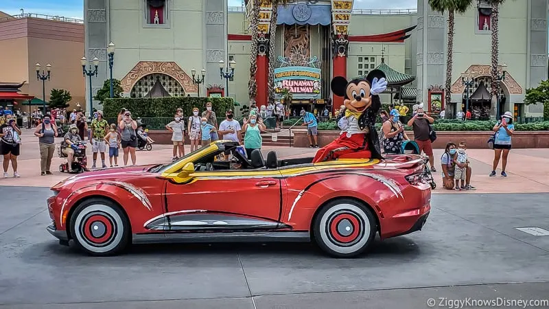 Mickey Mouse Character Motorcade in Hollywood Studios