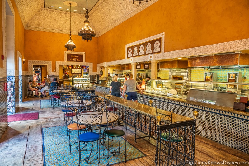 inside the Tangierine Cafe EPCOT