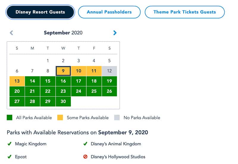 Disney Park Pass Reservations Magic Kingdom Resort Guests