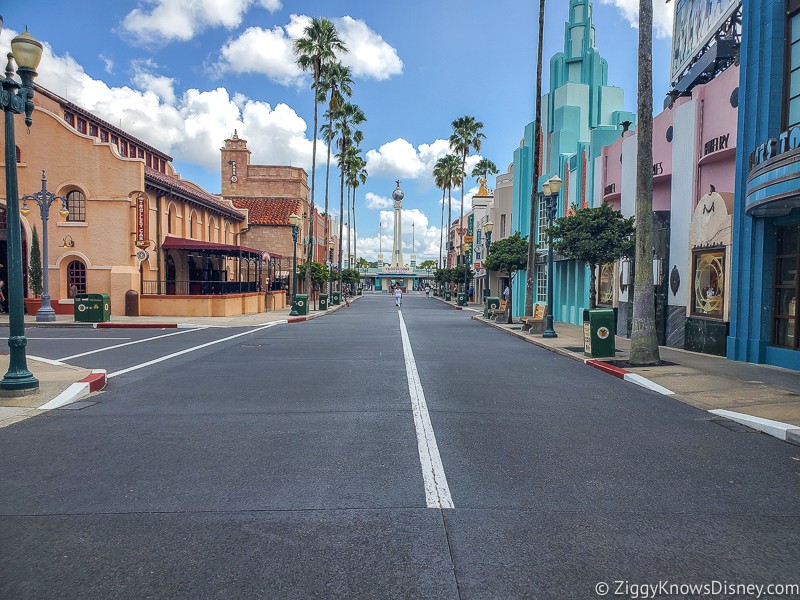 Empty Hollywood Blvd Hollywood Studios