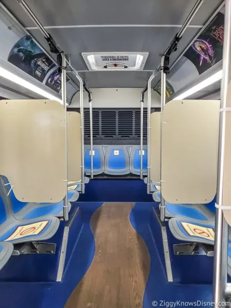 Inside Disney World buses after reopening