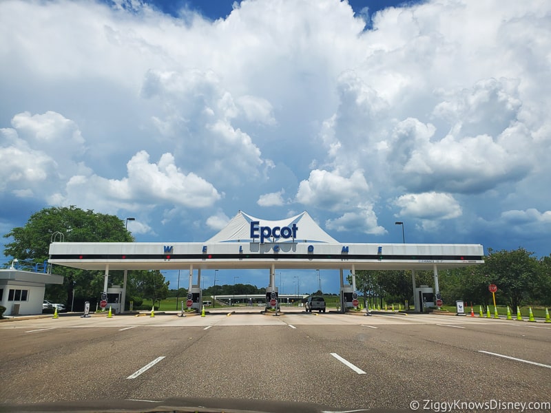 EPCOT Car Toll Booth to Parking lot