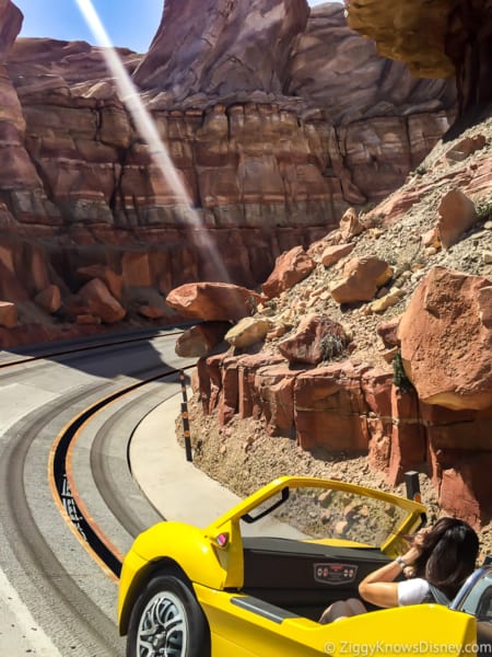 Riding Radiator Springs Racers