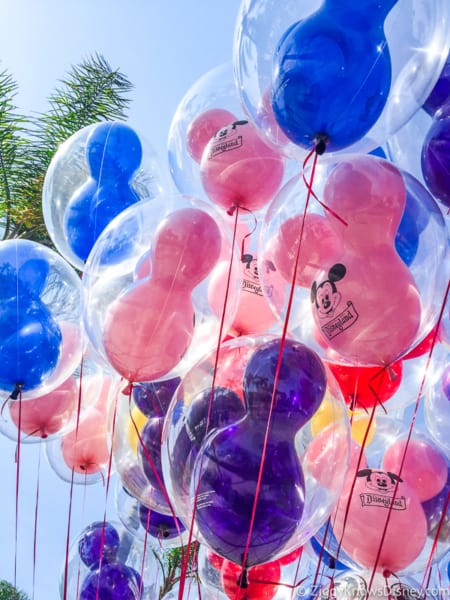 Balloons flying in Disneyland
