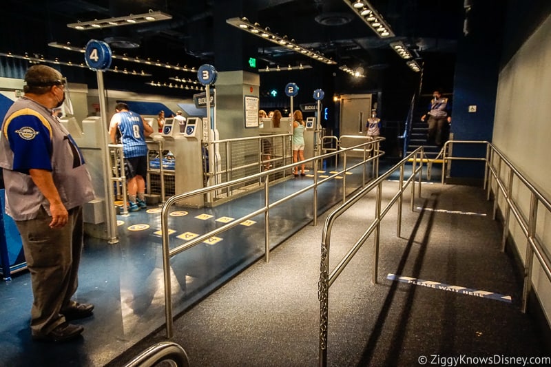 loading area in Test Track queue