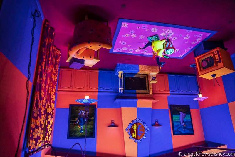 Figment upside down in Journey Into Imagination scene