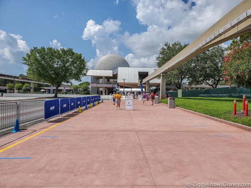 Walking up to EPCOT