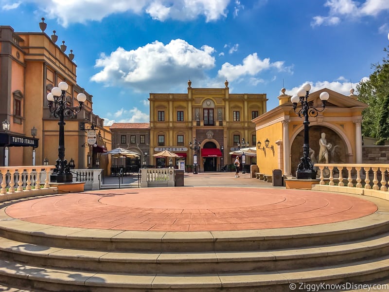 Empty Italy Pavilion EPCOT