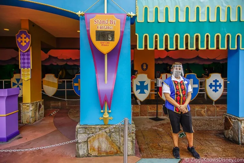 Peter Pan's Flight entrance Magic Kingdom reopening